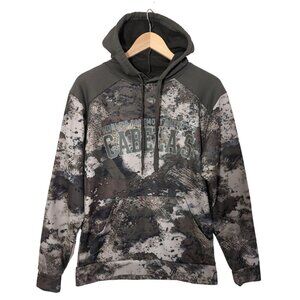 Cabelas Camouflage Hoodie Sweatshirt Mens S Green Pullover Fleece Lined Outdoor‎